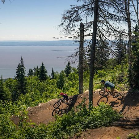 Les Chalets Du Massif De Charlevoix Петит-Ривьер-Сен-Франсуа Экстерьер фото