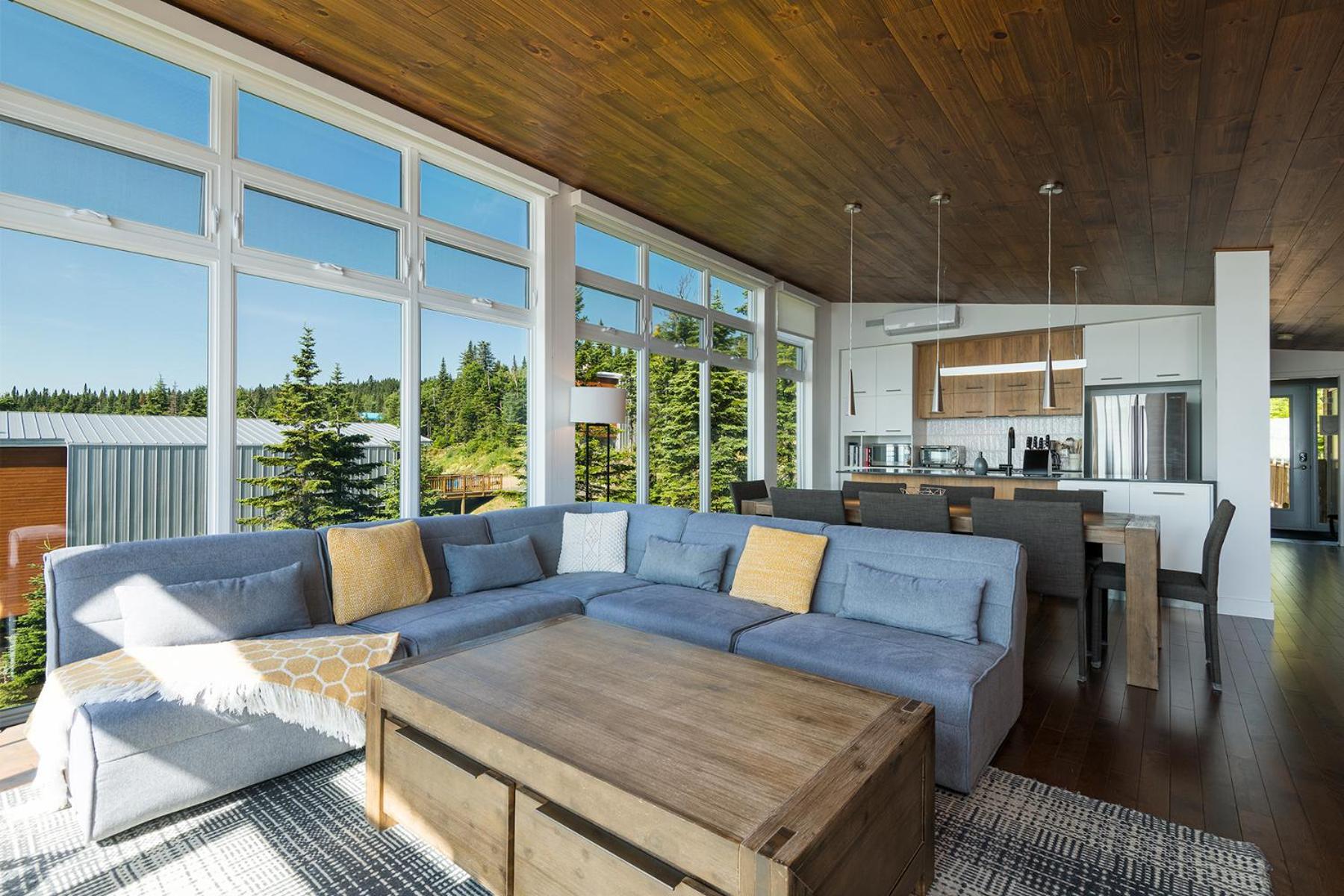 Les Chalets Du Massif De Charlevoix Петит-Ривьер-Сен-Франсуа Экстерьер фото